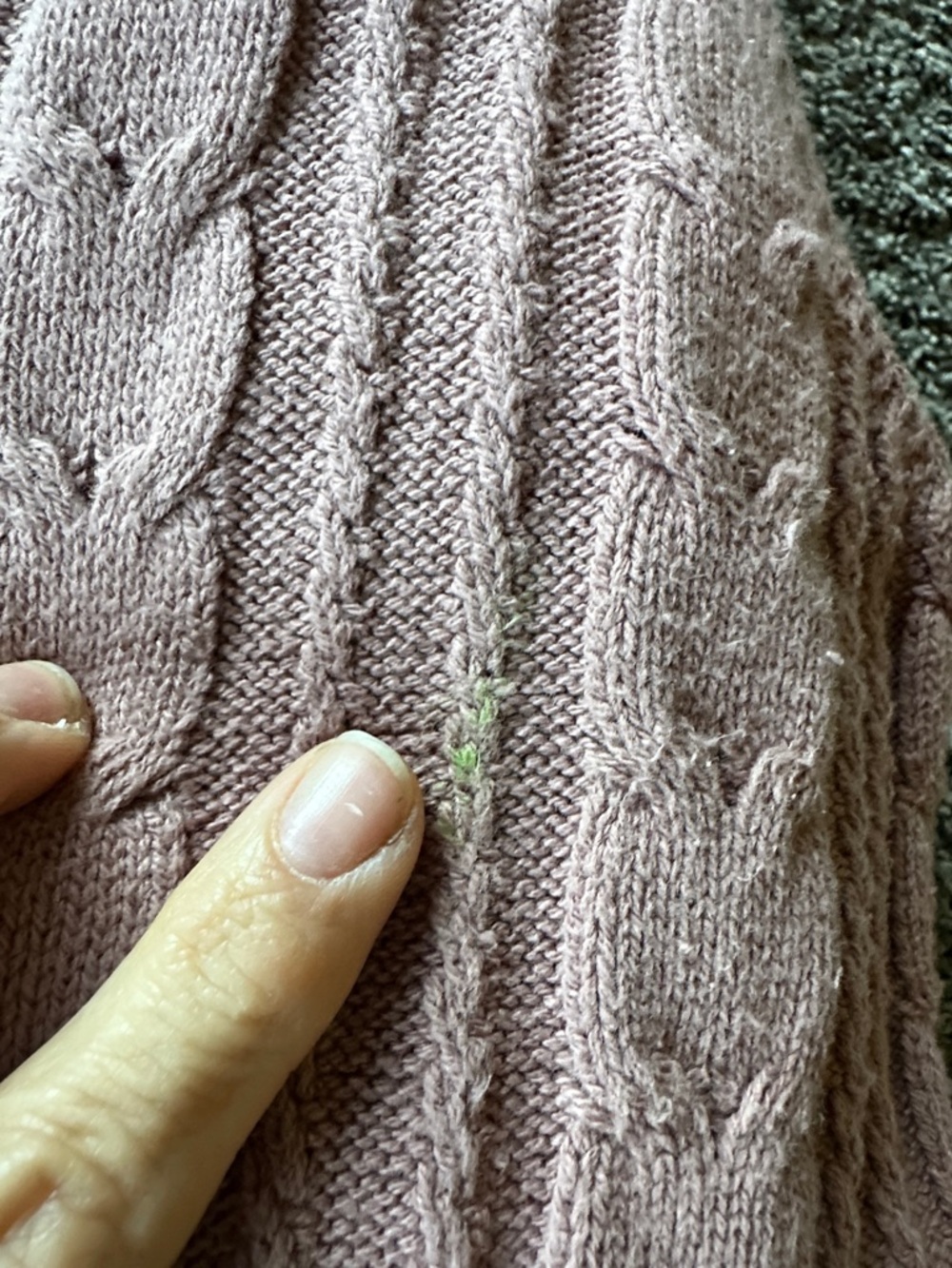 Wild Fable Women’s Cable Knit Button-Front Sweater Cardigan - Dusty Pink Large - Picture 6 of 6